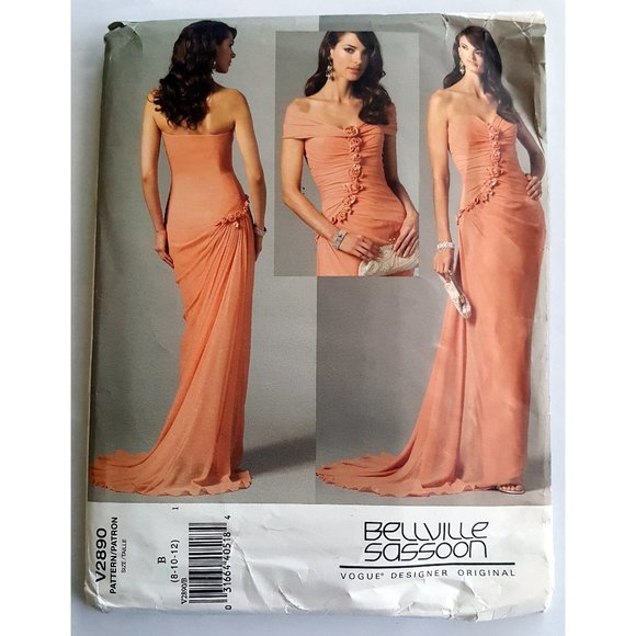 s-l400.jpg Vogue 2890 - Uncut Pattern of Evening Dress by Bellville Sassoon
